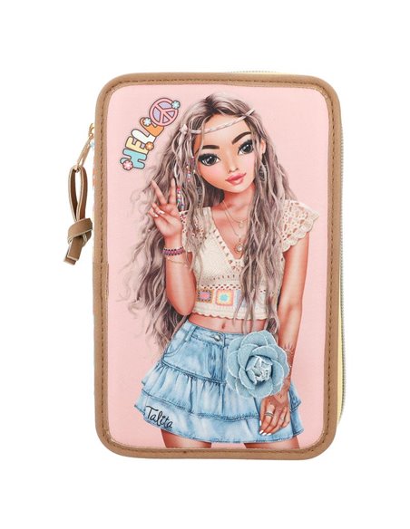 TOPModel trousse 3 compartiments HIPPIE HEART