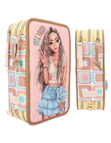 TOPModel trousse 3 compartiments HIPPIE HEART