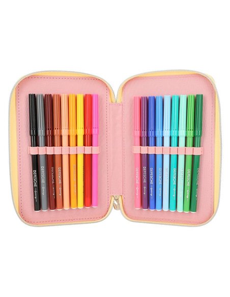 TOPModel trousse 3 compartiments HIPPIE HEART