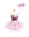 Robe de papillon avec coiffe, taille 5-6 ans