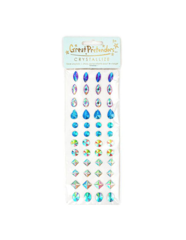 Strass autocollants pour le visage - multi pack