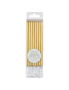 Bougies Metallic Or
