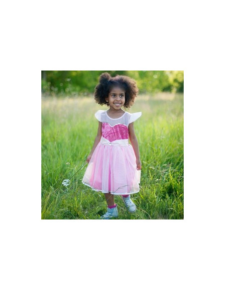 Robe sequins fluffy taille 5-6 ans