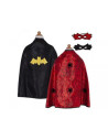 Cape reversible spiderman/batman taille 3/4 ans