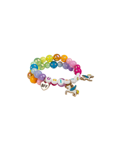 Ensemble de 2 bracelets best friends licornes