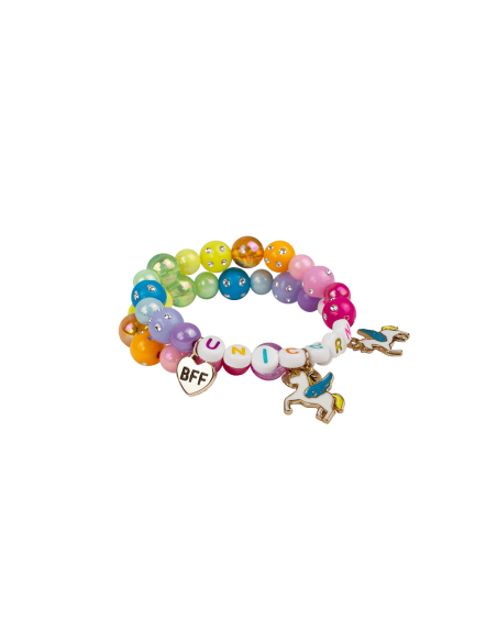 Ensemble de 2 bracelets best friends licornes