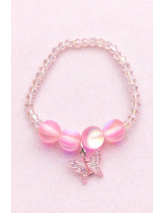Bracelet holo pink crystal