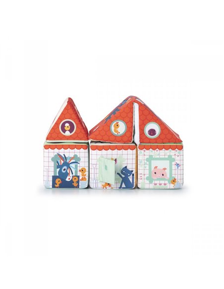 CUBES A EMPILER LA FERME - LILLIPUTIENS