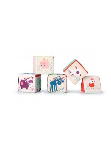 CUBES A EMPILER LA FERME - LILLIPUTIENS