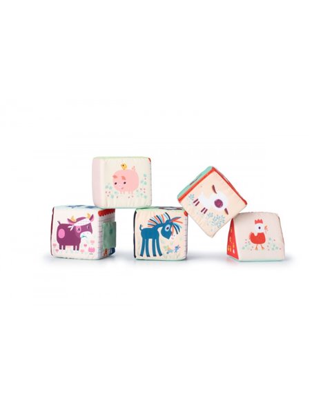 CUBES A EMPILER LA FERME - LILLIPUTIENS