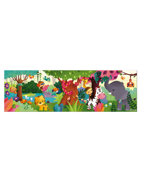 Puzzle panoramique les animaux sauvages - 36 pcs - janod