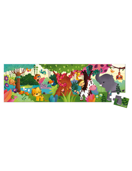 Puzzle panoramique les animaux sauvages - 36 pcs - janod