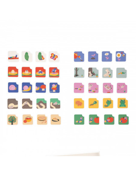 Cartes sequences - le jardin - janod