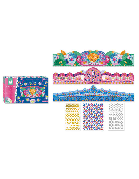 Strass et stickers couronnes - janod