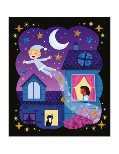 Sables phosphorescents et paillettes nuit feerique - janod