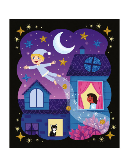 Sables phosphorescents et paillettes nuit feerique - janod