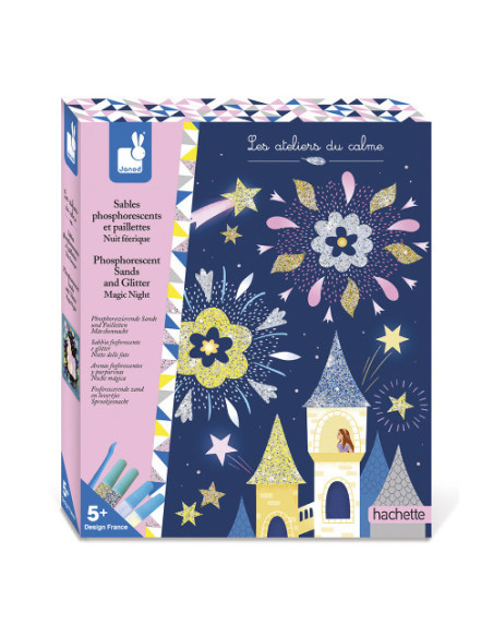 Sables phosphorescents et paillettes nuit feerique - janod