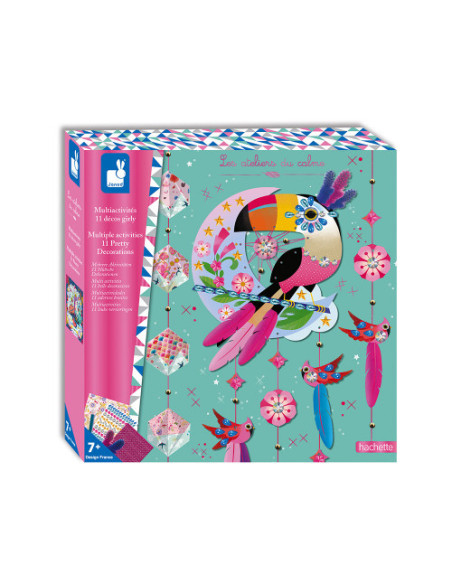 Coffret multiactivites 11 decos girly - janod