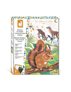 Peinture au numero aquarelle animaux de la foret