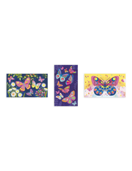 Sables fluo papillons - janod