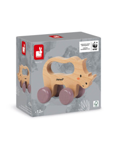 Rhino a promener en bois - wwf janod