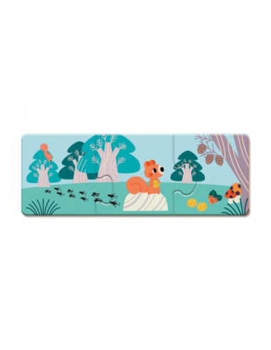 Puzzle animaux les empreintes - wwf janod