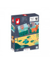 Puzzle animaux les empreintes - wwf janod