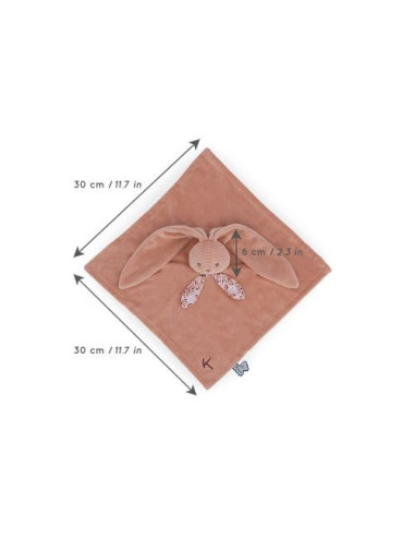 Doudou lapin terracotta - lapinoo 30 cm - kaloo