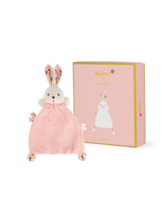Doudou lapin rose coquelicot - kaloo