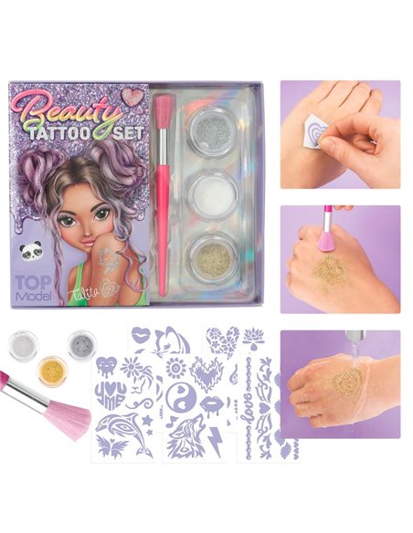 TOPModel Kit de tatouage scintillant BEAUTY and ME