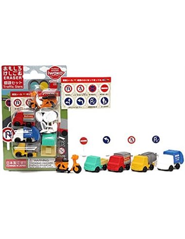 IWAKO Puzzle Gomme - véhicules de livraisons