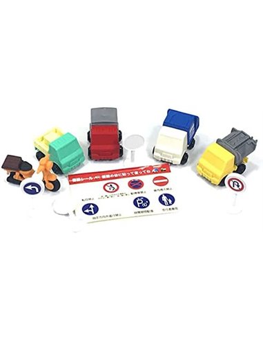 IWAKO Puzzle Gomme - véhicules de livraisons