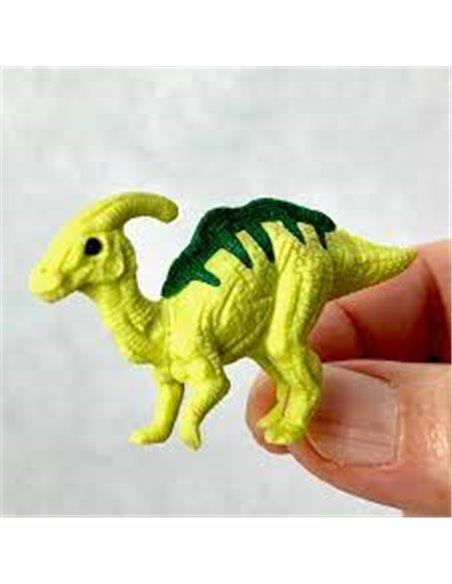 IWAKO Puzzle Gomme dinosaure - Parasaurolophus yellow