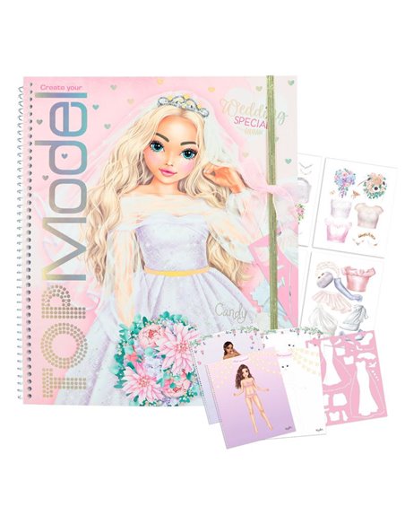 TOPModel Album à colorier Create your Wedding Special