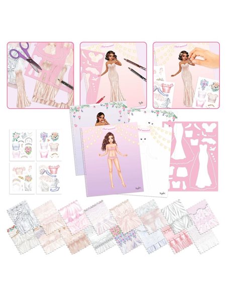 TOPModel Album à colorier Create your Wedding Special