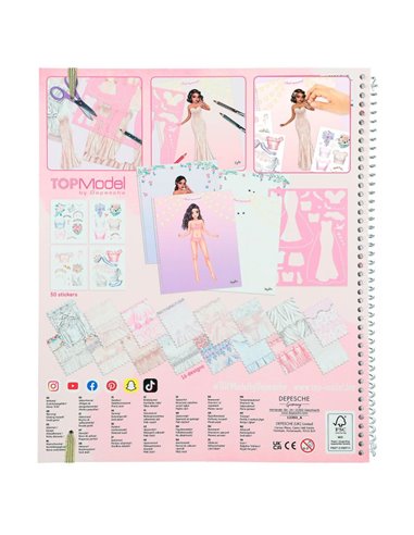TOPModel Album à colorier Create your Wedding Special