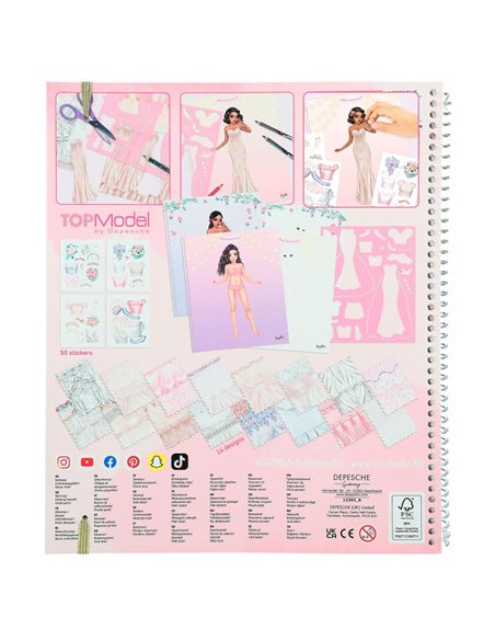 TOPModel Album à colorier Create your Wedding Special