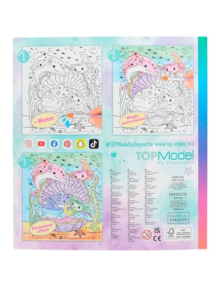 TOPModel Livret aquarelles MERMAID