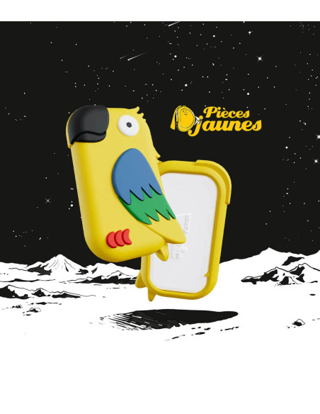MONEY WALKIE - PORTE MONNAIE SANS CONTACT PERROQUET JAUNE