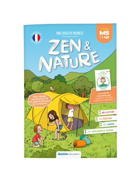 Mon cahier de vacances zen et nature - de la ms à la gs
