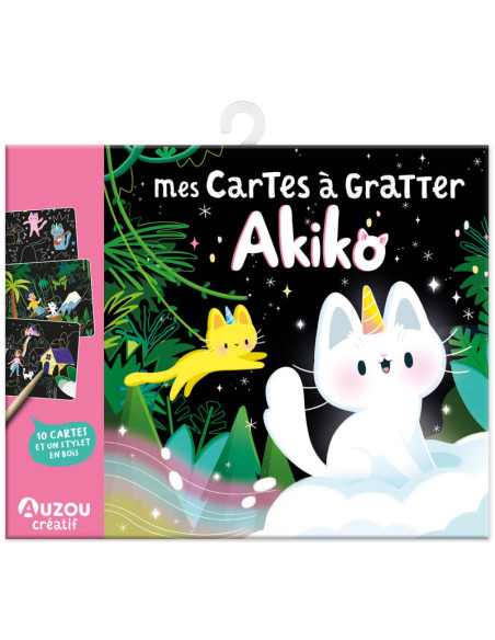 Mes cartes à gratter akiko - auzou