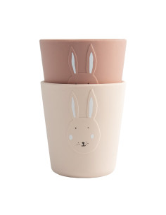 Gobelet en silicone 2-pack - mrs. rabbit - trixie