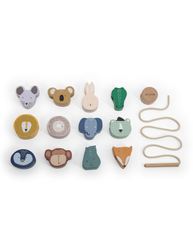 Perles en bois animaux - trixie