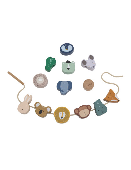Perles en bois animaux - trixie