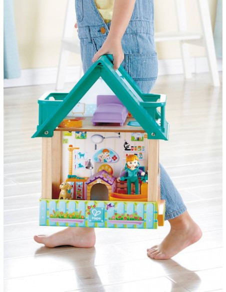 Clinique vétérinaire avec figurines - Hape