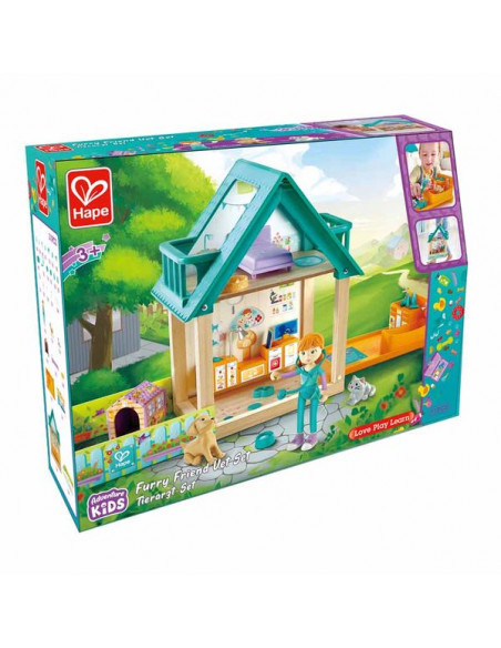 Clinique vétérinaire avec figurines - Hape