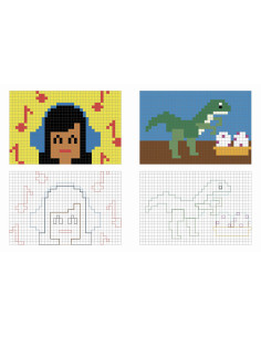 Mes grands coloriages pixels 2 - auzou 2