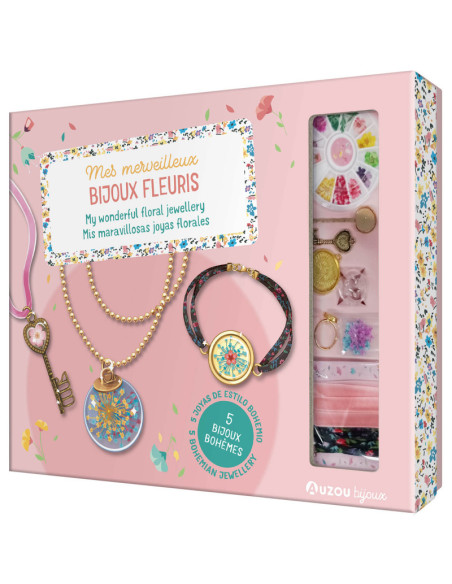 Mes merveilleux bijoux fleuris - auzou