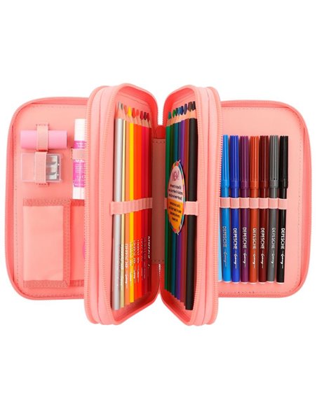 TOPModel Trousse 3 compartiments avec application chat CUTIE STAR