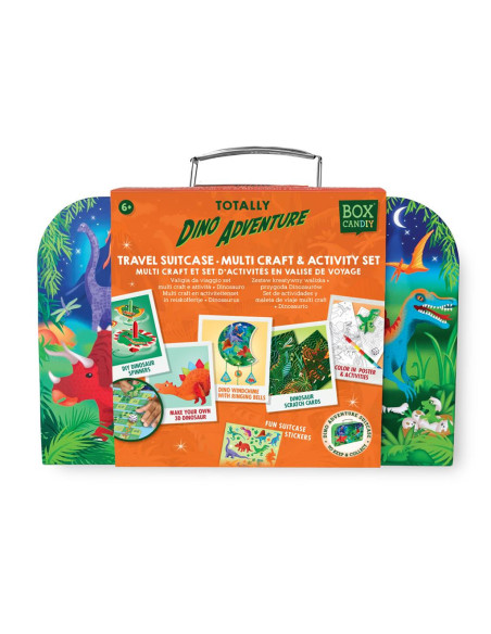 Box candiy : totally dino adventure - multi craft et set d'activités dinosaures